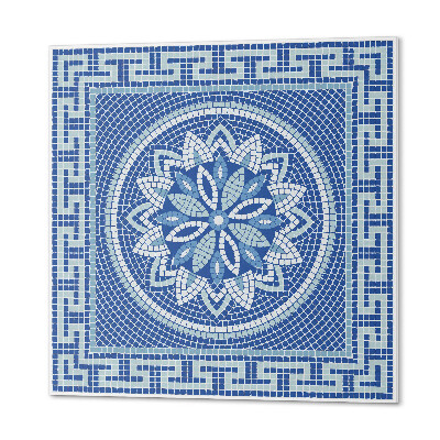 Wandbekleding vinyl Mozaïek met een bloemenaccent