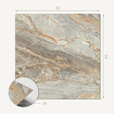 Wandbekleding vinyl De elegantie van marmer met zichtbare aderen