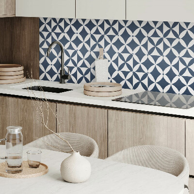 Vinyl wandbekleding Geometrische bloemen in een moderne stijl