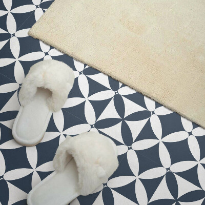 Vinyl wandbekleding Geometrische bloemen in een moderne stijl