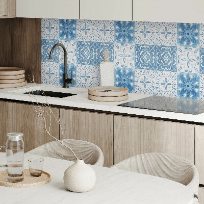 Vinyl wandbekleding Tegelpatroon met delicate bloemen