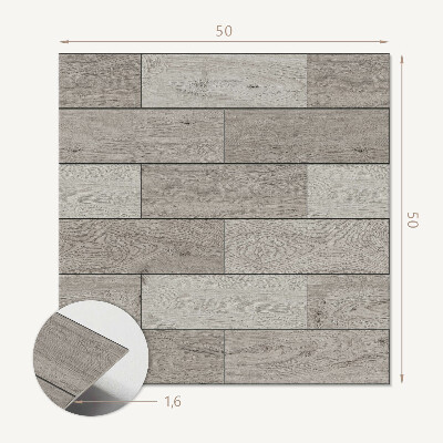 Wandbekleding vinyl Hout in harmonieuze tinten