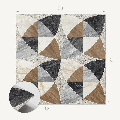 Wandbekleding vinyl Geometrische tegelmotieven