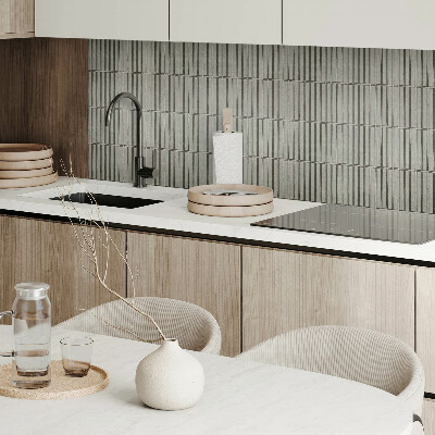 Wandbekleding vinyl Patroon van rechthoekige panelen in een raster