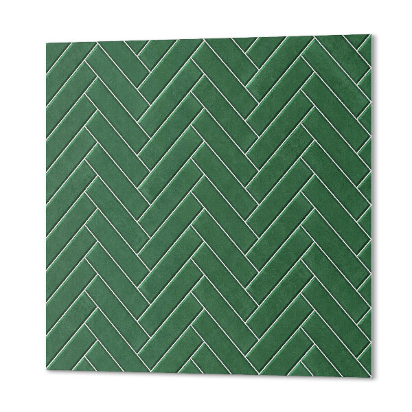 Vinyl wandbekleding Stijlvol visgraatmotief op tegels