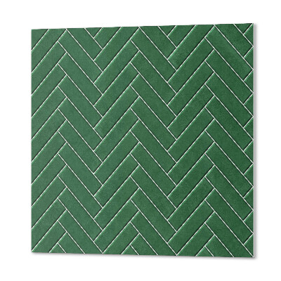 Vinyl wandbekleding Stijlvol visgraatmotief op tegels