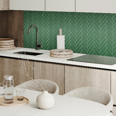 Vinyl wandbekleding Stijlvol visgraatmotief op tegels