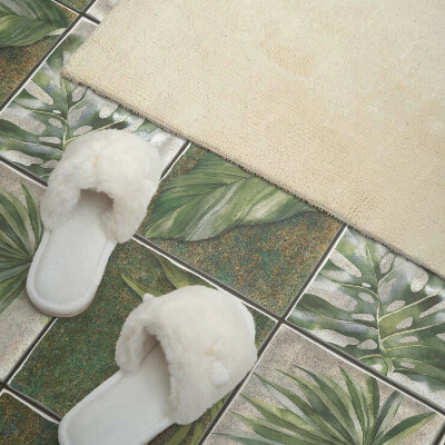 Wandbekleding vinyl Bladtegelpatroon