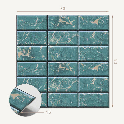 Vinyl wandbekleding Stijlvolle tegels met marmerpatroon