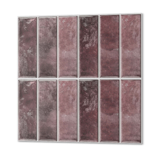 Vinyl wandbekleding Verticale strepen in een mozaïekopstelling