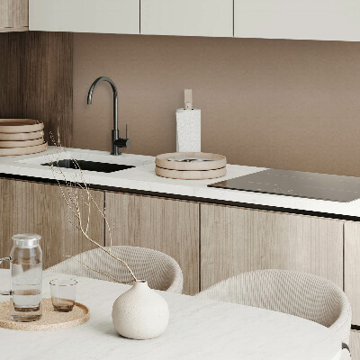 Vinyl wandbekleding Bruine minimalistische stijl