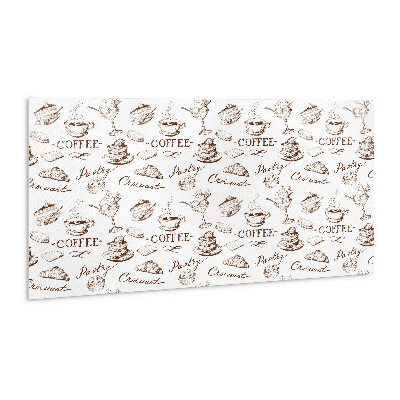 Zelfklevend wandpaneel Koffie thema