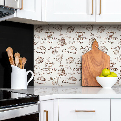 Zelfklevend wandpaneel Koffie thema