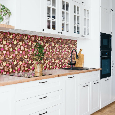 Zelfklevend muurpaneel Kleurrijke harten