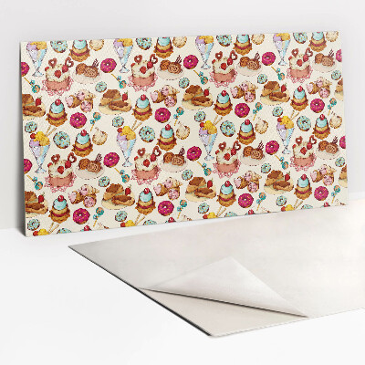 Zelfklevend wandpaneel Kleurrijke snoepjes