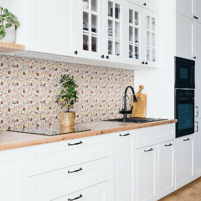 Zelfklevend muurpaneel Eet smakelijk thema