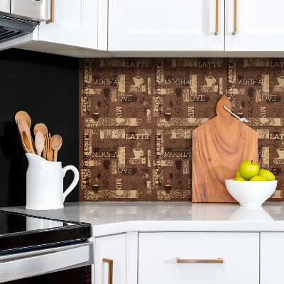 Zelfklevend muurpaneel Koffie thema