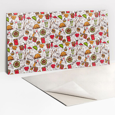 Zelfklevend muurpaneel Eet smakelijk Restaurant