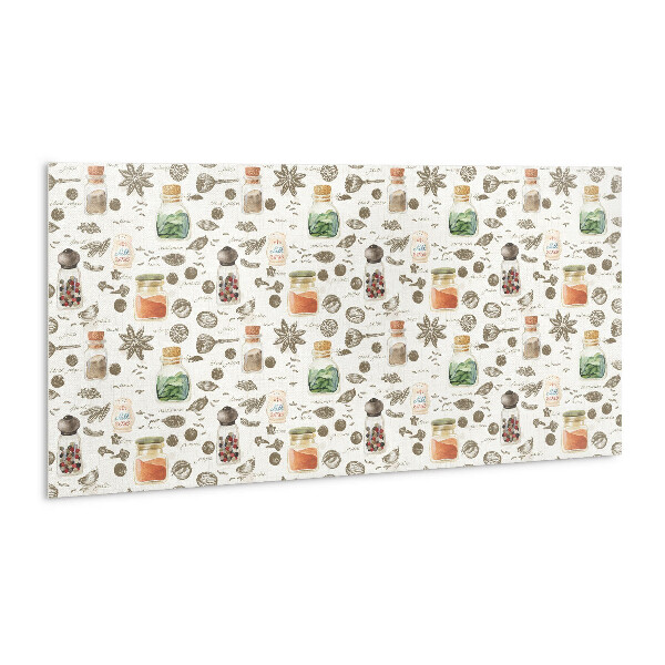 Zelfklevende wandbekleding Specerijen in potten