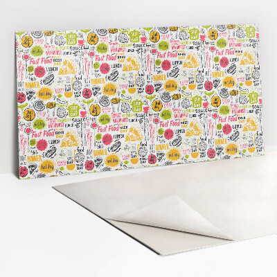 Zelfklevende wandbekleding Fastfood lunch diner