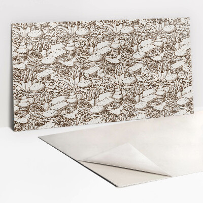 Zelfklevend muurpaneel Bruin Abstract Voedsel