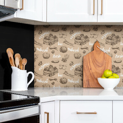 Zelfklevend muurpaneel Natuurlijke groenten