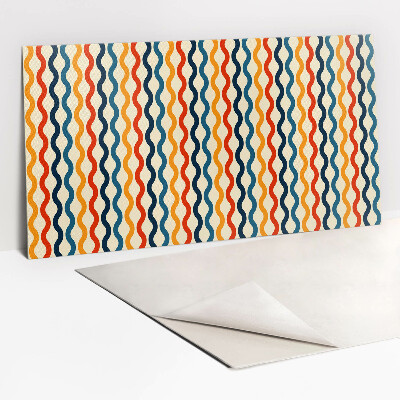 Zelfklevend wandpaneel Kleurrijke boho-golven