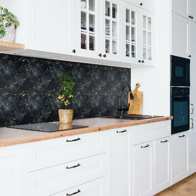 Zelfklevend wandpaneel Marmer met goud