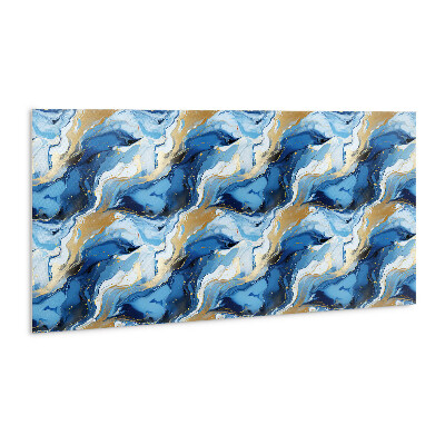 Zelfklevende wandbekleding Abstractie met goud