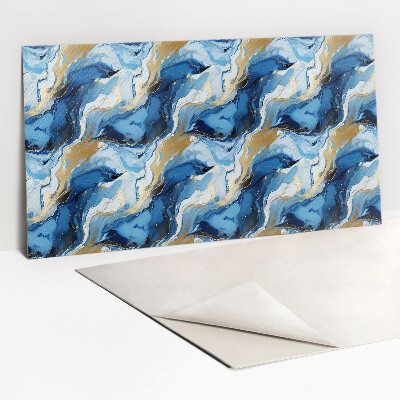 Zelfklevende wandbekleding Abstractie met goud