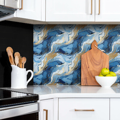 Zelfklevende wandbekleding Abstractie met goud