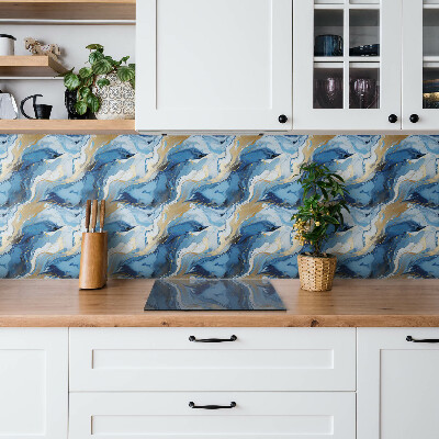 Zelfklevende wandbekleding Abstractie met goud