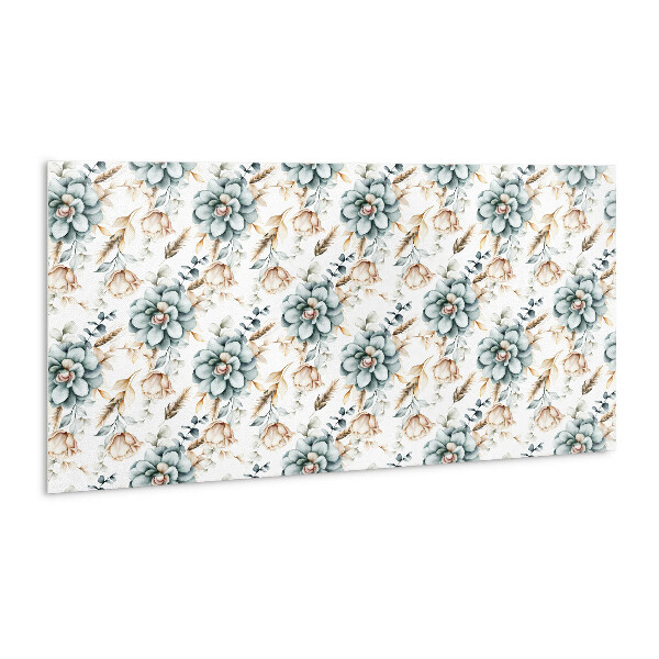 Zelfklevend muurpaneel Geschilderde bloemen