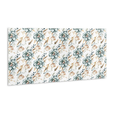 Zelfklevend muurpaneel Geschilderde bloemen