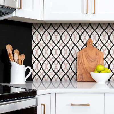 Zelfklevende wandbekleding Lijncompositie