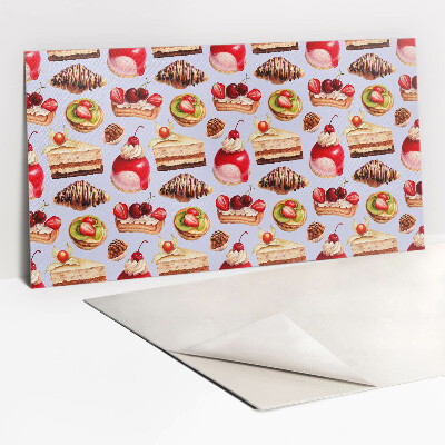 Zelfklevend muurpaneel Cartoondessert