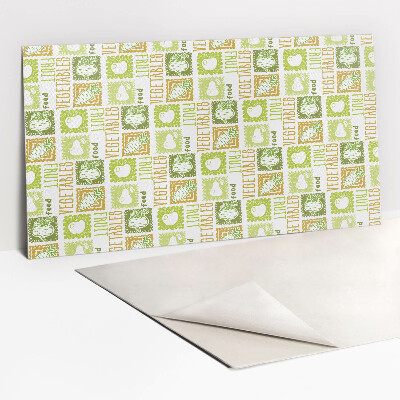 Zelfklevend wandpaneel Groenten en fruit