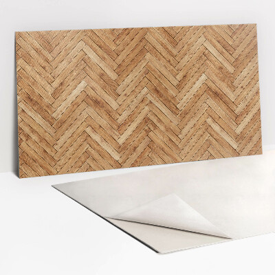 Zelfklevend muurpaneel Houten parket