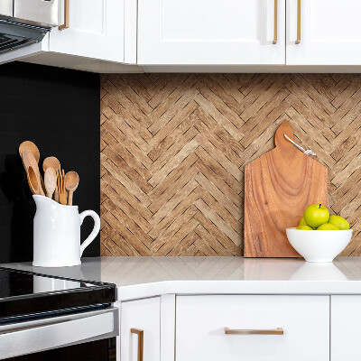 Zelfklevend muurpaneel Houten parket