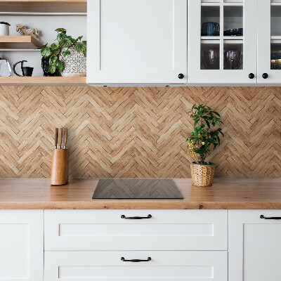 Zelfklevend muurpaneel Houten parket