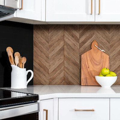 Zelfklevend wandpaneel Houten planken