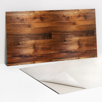 Zelfklevend wandpaneel Donkere planken