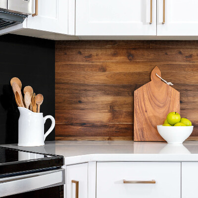 Zelfklevend wandpaneel Donkere planken