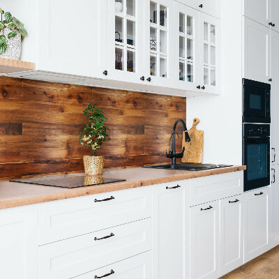 Zelfklevend wandpaneel Donkere planken