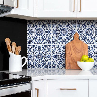 Zelfklevend muurpaneel Bloemenornament