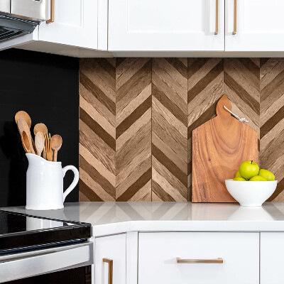 Zelfklevend wandpaneel Houten parket