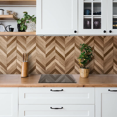 Zelfklevend wandpaneel Houten parket