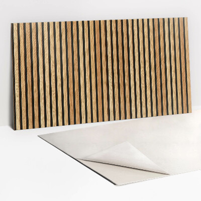 Zelfklevende wandbekleding Houten lamellenplanken