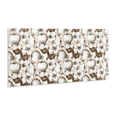 Zelfklevend muurpaneel Bruine abstractie