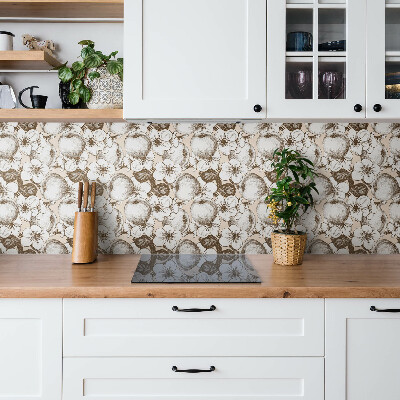 Zelfklevend muurpaneel Bruine abstractie